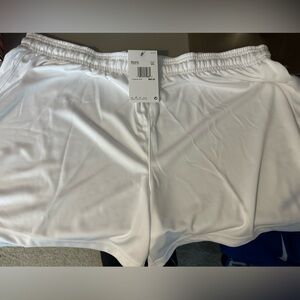 White Nike athletic women’s shorts